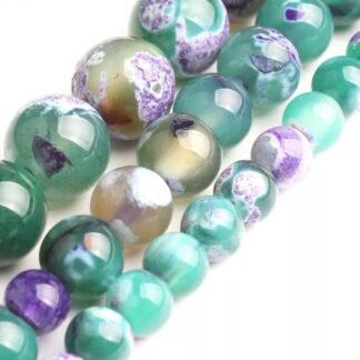 Agate à Signature d'Estomac (verte et violette)
