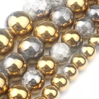 Cristal de Roche (craquelé-doré)