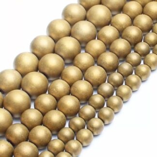 Hématite (mate, plaquée couleur bronze)