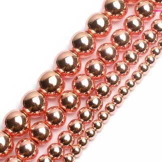 Hématite (plaquée couleur or rose )