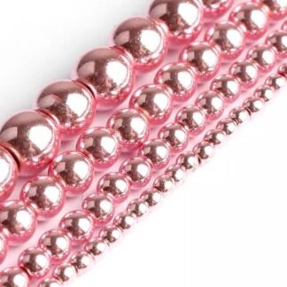 Hématite (plaquée couleur rose)