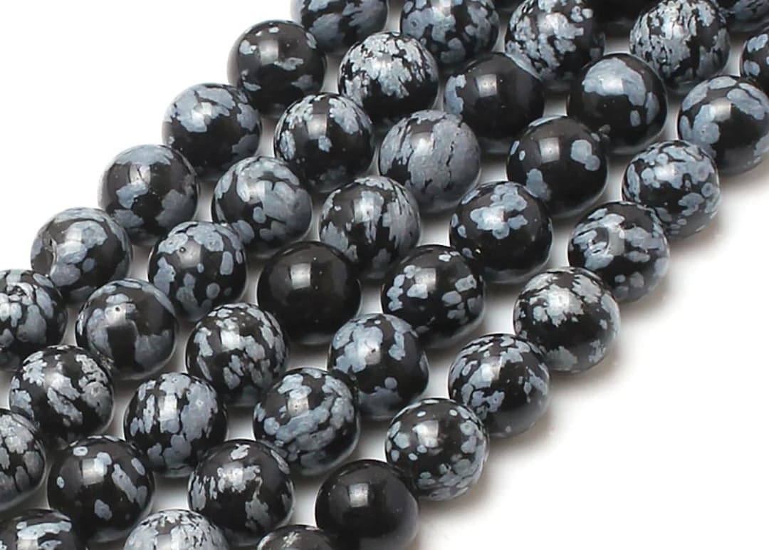 Obsidienne flocons de neige