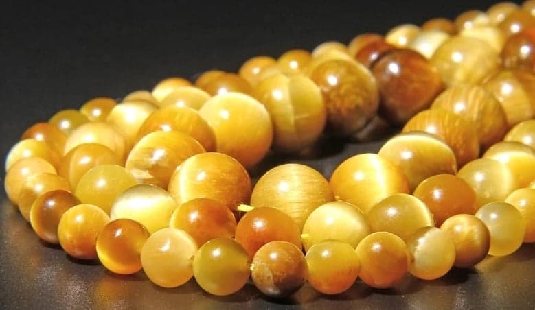 Œil de tigre (coloré jaune)