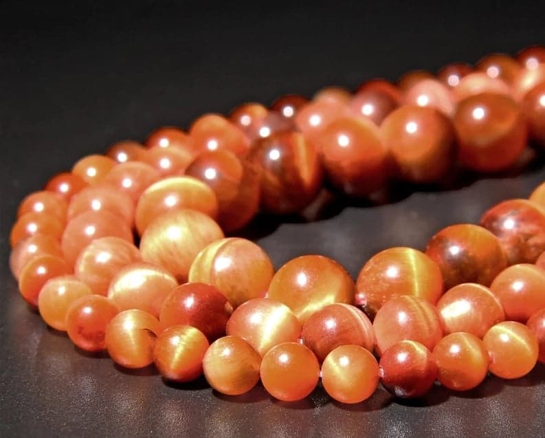 Œil de tigre (coloré orange)