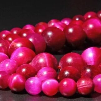 Œil de tigre (coloré rose)