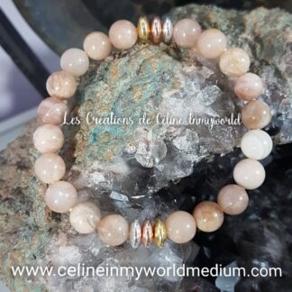 Bracelet en Héliolite (la vraie Pierre de Soleil)