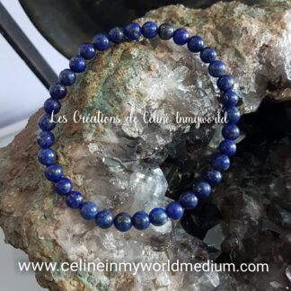 Bracelet en Lapis Lazuli pour développer ses capacités médiumniques et pour la thyroïde