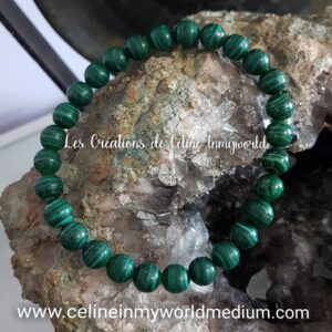 Bracelet en Malachite pour le chakra du cœur