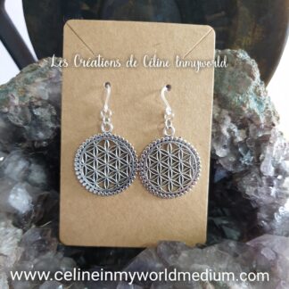 Boucles d'oreilles Fleurs de vie