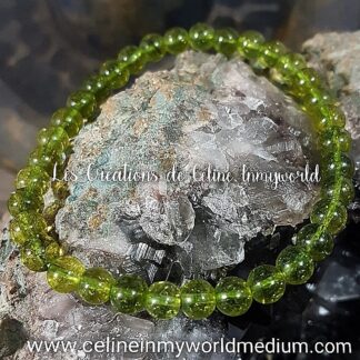 Bracelet en Olivine (Péridot) pour le chakra du cœur et se libérer de la colère