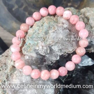 Bracelet en Rhodocrosite pour le chakra du coeur