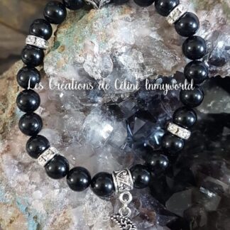 Bracelet en tourmaline noire pour l'ancrage et la protection