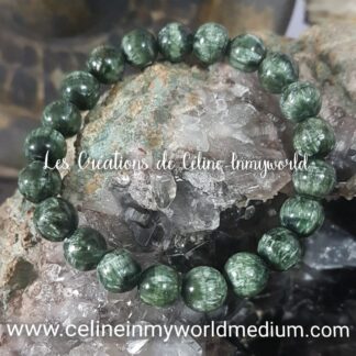 Bracelet pour dissoudre les programmations de souffrance et aider à maigrir, en Séraphinite