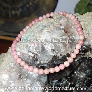 Bracelet pour aider à pardonner, en Rhodonite rose