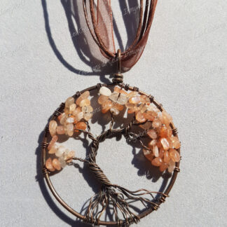Pendentif Arbre de vie bronze en Héliolite