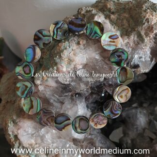 Bracelet pour la Gaieté, la sécurité et la protection, en Abalone