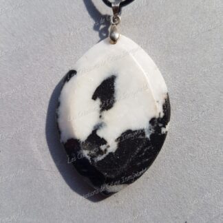 Pendentif losange en Marbre zèbre (1)