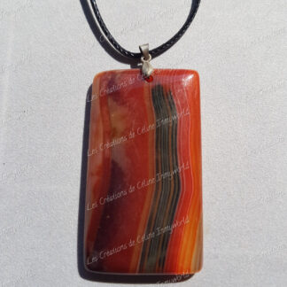 Pendentif rectangulaire en Agate (1)