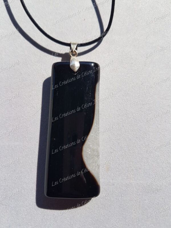 Pendentif rectangulaire en Agate du Botswana (4)