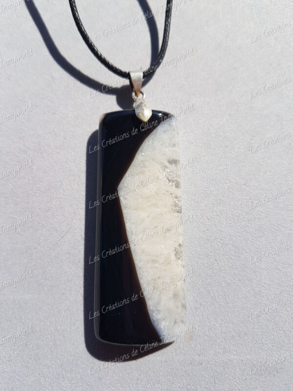 Pendentif rectangulaire en Agate du Botswana (5)