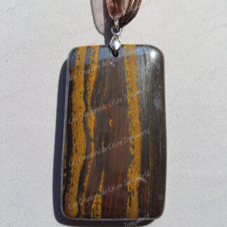 Pendentif rectangulaire en Œil de fer