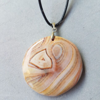 Pendentif rond en Agate