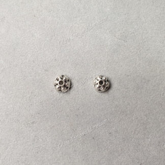 Séparateur 4mm argenté perle d'enrobage (1)