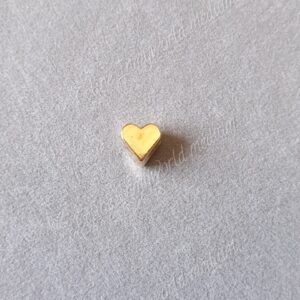 Séparateur 4mm doré en forme de coeur