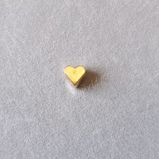 Séparateur 4mm doré en forme de coeur