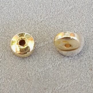 Séparateur 4mm doré en Hématite plaquée