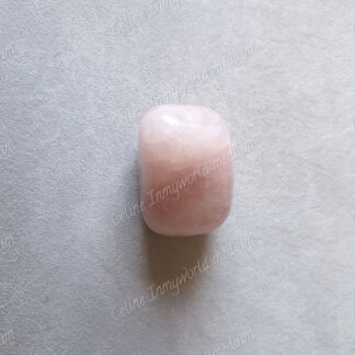 Pierre roulée en Quartz rose modèle n°4
