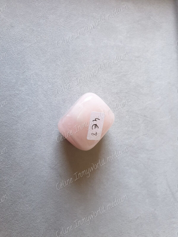 Pierre roulée en Quartz rose modèle n°8