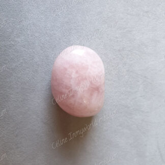 Pierre roulée en Quartz rose modèle n°9
