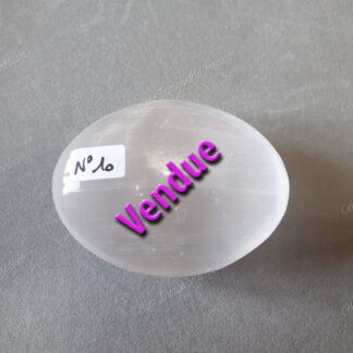 Pierre roulée savon en Sélénite modèle n°10