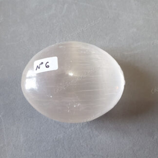 Pierre roulée savon en Sélénite modèle n°6