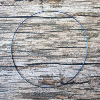 Cordon câble acier inoxydable 45 cm bleu