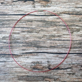 Cordon câble acier inoxydable 45 cm rose n°1