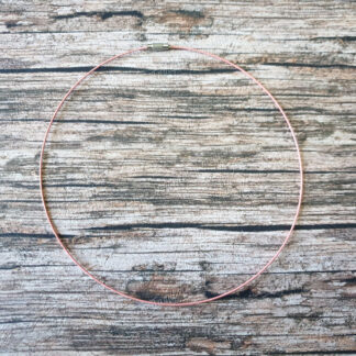 Cordon câble acier inoxydable 45 cm rose n°3