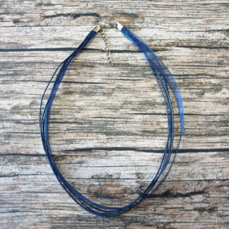 Cordon ruban 45 cm bleu marine