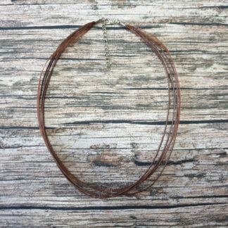 Cordon ruban 45 cm marron foncé