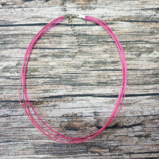 Cordon ruban 45 cm rose