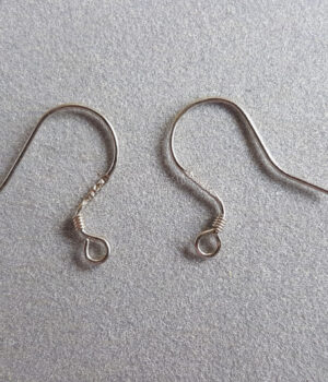Crochets boucles d'oreilles métal couleur argenté n°3