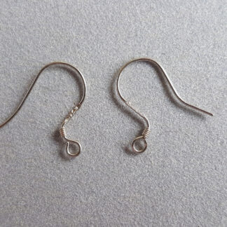 Crochets boucles d'oreilles métal couleur argenté n°3