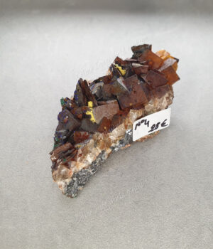 Druse d'Azurite-malachite et Baryte brune brutes modèle n°4