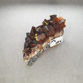 Druse d'Azurite-malachite et Baryte brune brutes modèle n°4