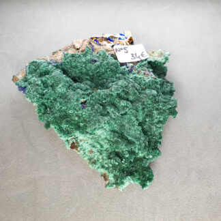 Druse d'Azurite-malachite et Baryte brune brutes modèle n°5