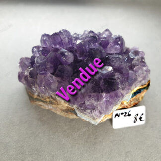 Druse d'Améthyste brute modèle n°26 vendue