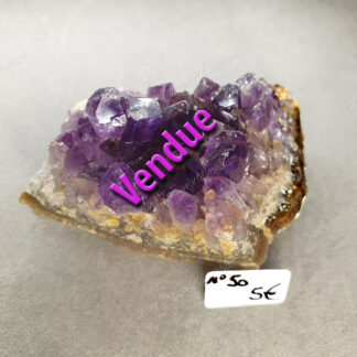 Druse d'Améthyste brute modèle n°50 (vendue)