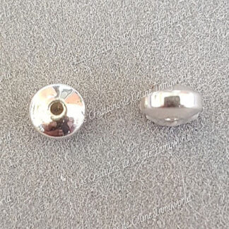 Séparateur 4mm argenté en Hématite plaquée