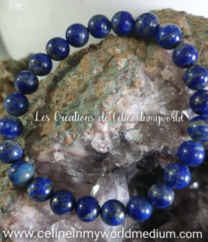 Bracelet pour le 3ème œil, en Lapis-lazuli
